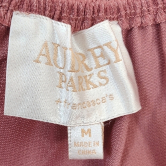 Audrey Parks. Francesca's. Pink terracotta cropped top size (M) - Picture 4 of 12